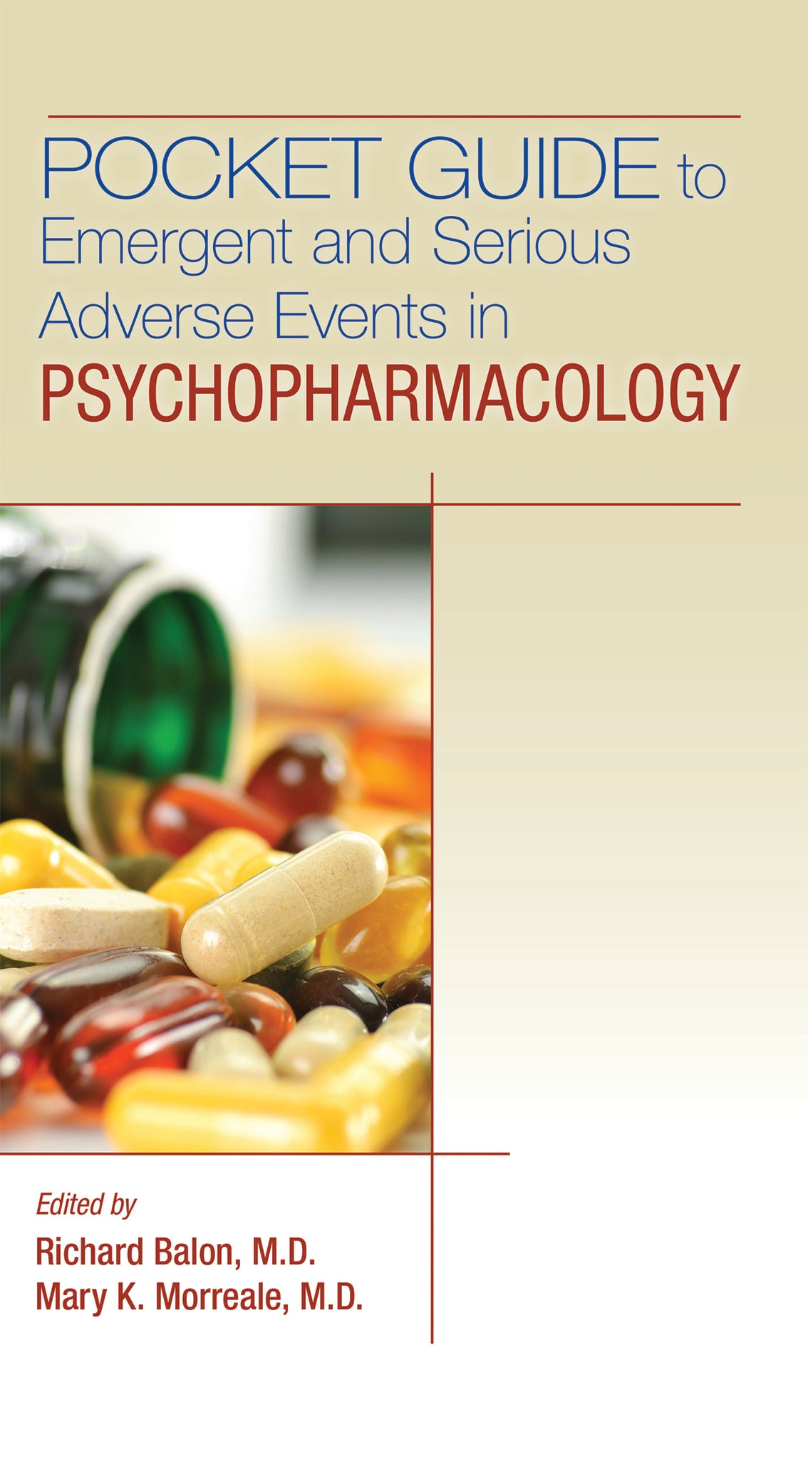 Cover image for Pocket Guide to Emergent and Serious Adverse Events in Psychopharmacology ISBN 9781615374533